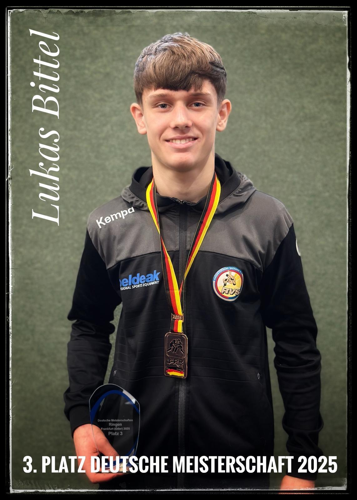 Lukas Bittel holt Bronze bei der Deutschen Juniorenmeisterschaft